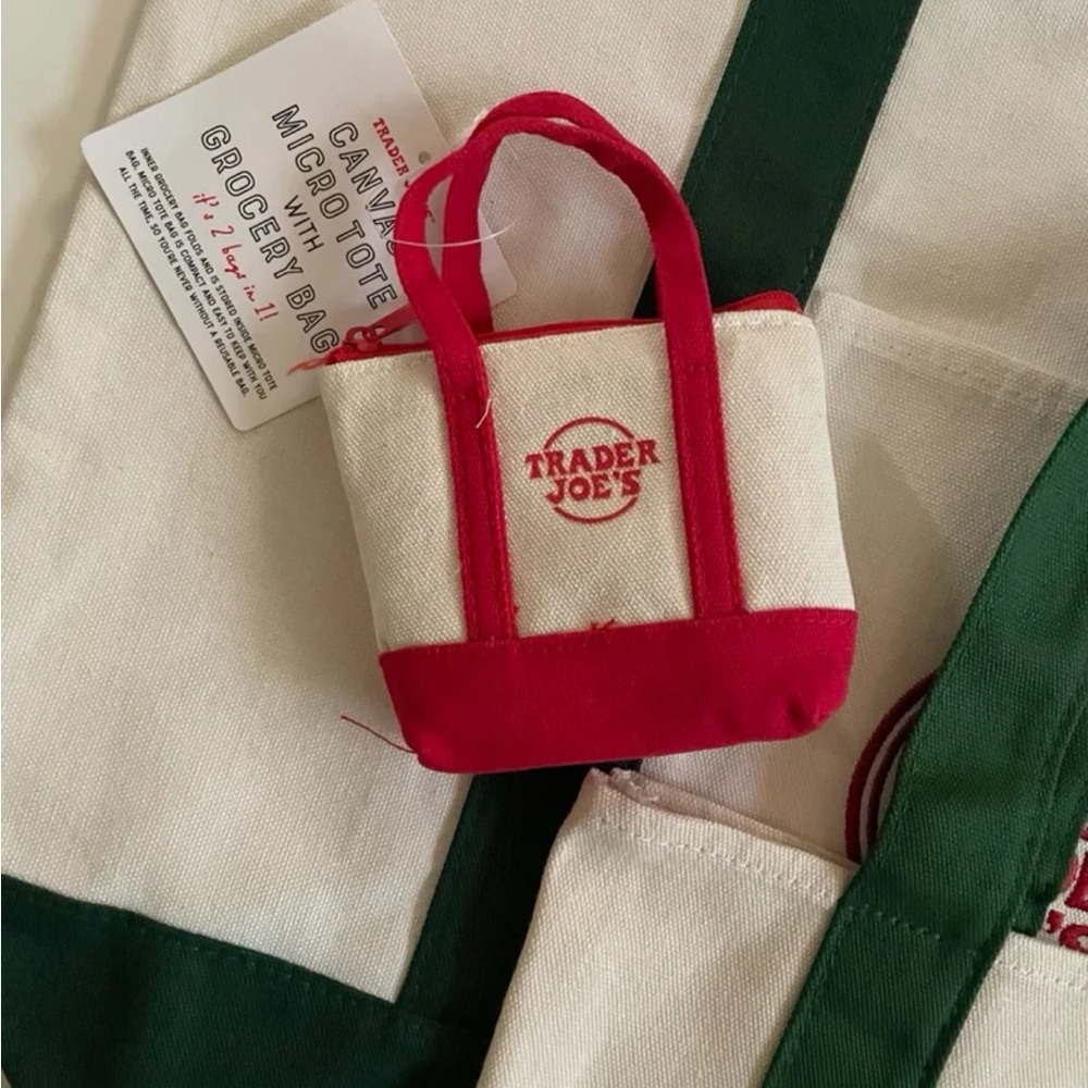 Trader Joe’s mini canvas tote - Picture 2 of 2